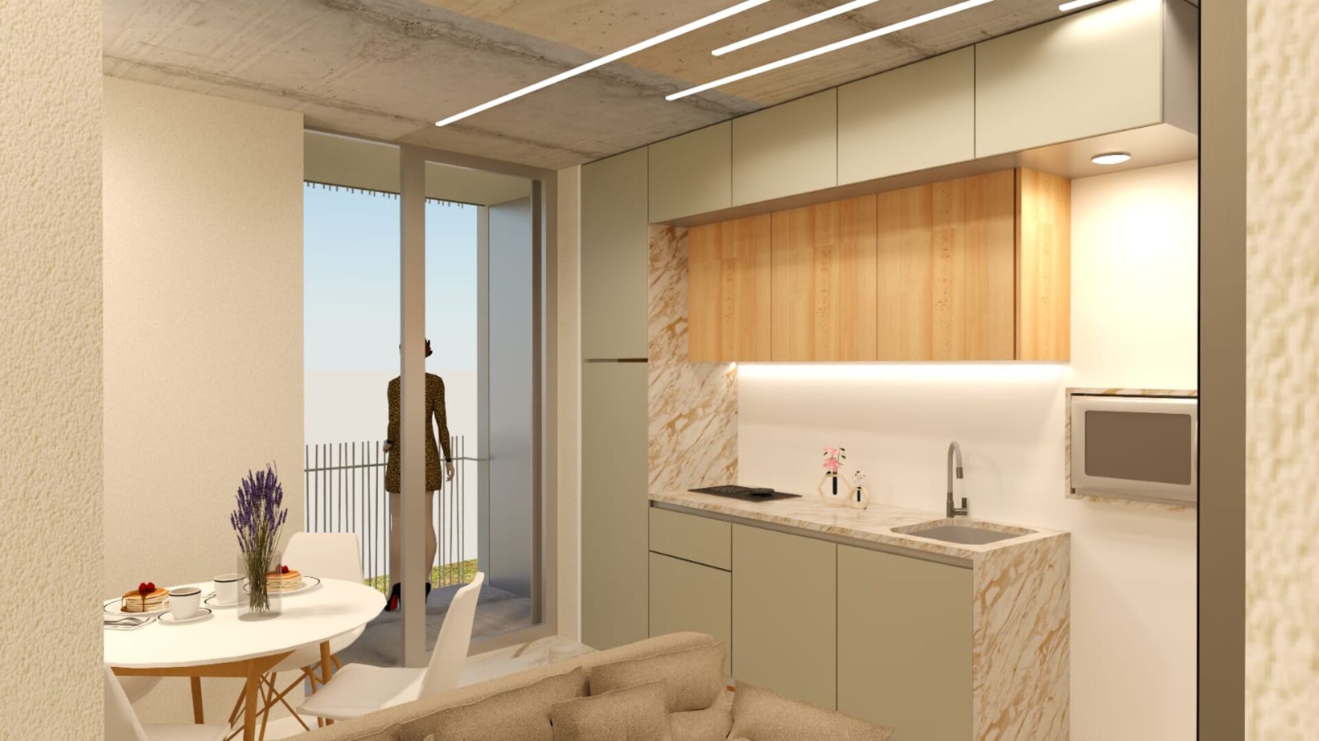 Acolhedor T1 Novo, no centro de Cantanhede