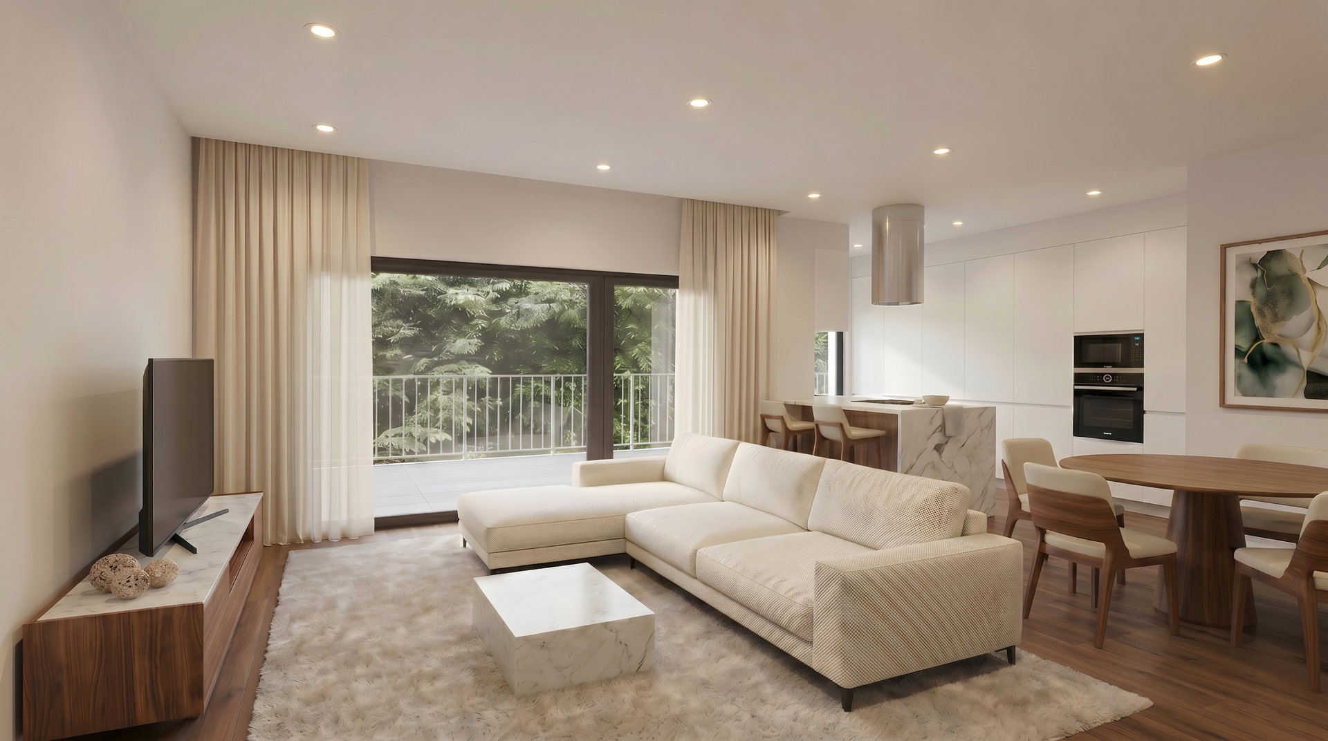 2-Zimmer-Wohnung im Bau mit 35 m² Terrasse und Grill, voraussichtliche Fertigstellung 2026

