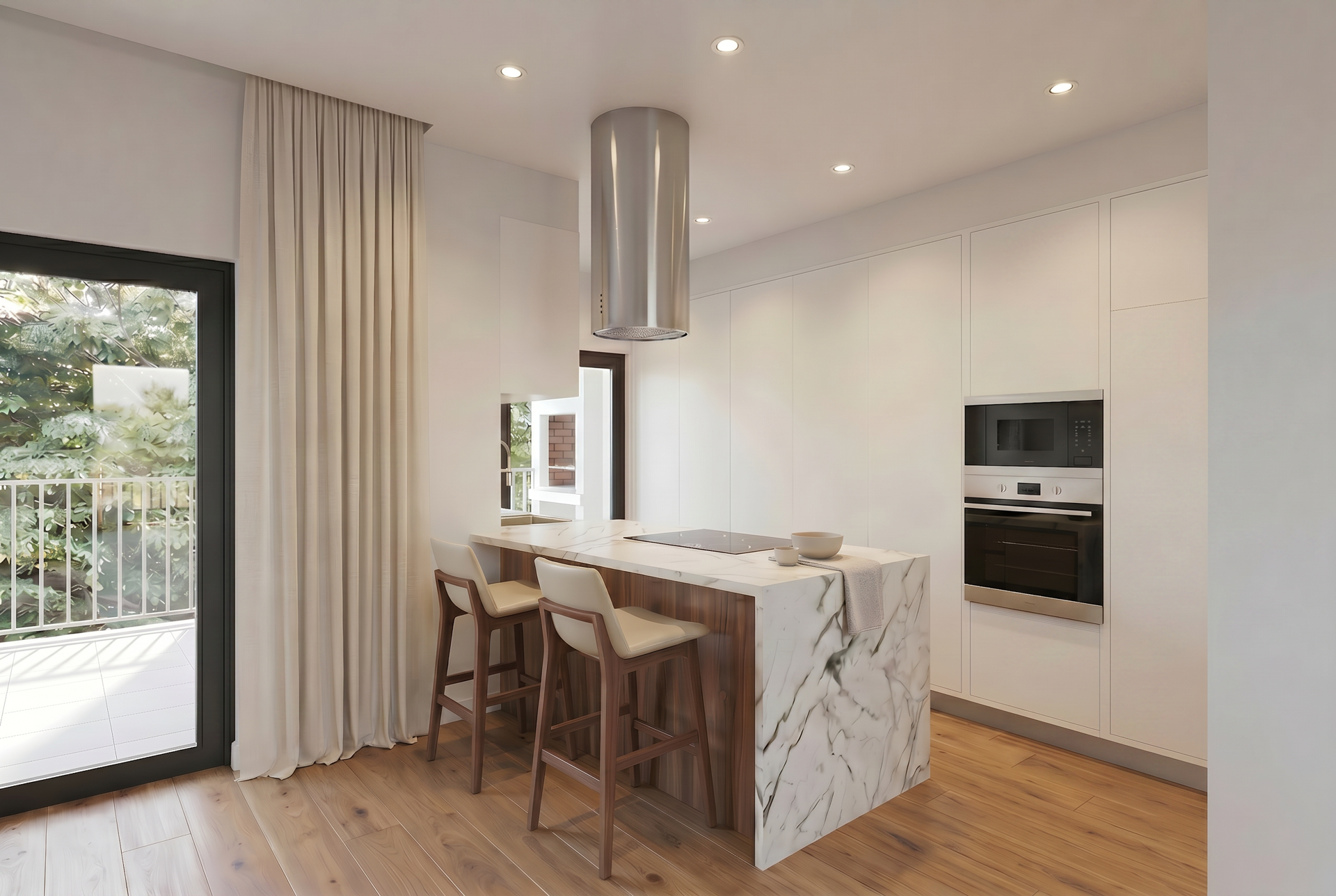 2-Zimmer-Wohnung im Bau mit 35 m² Terrasse und Grill, voraussichtliche Fertigstellung 2026

