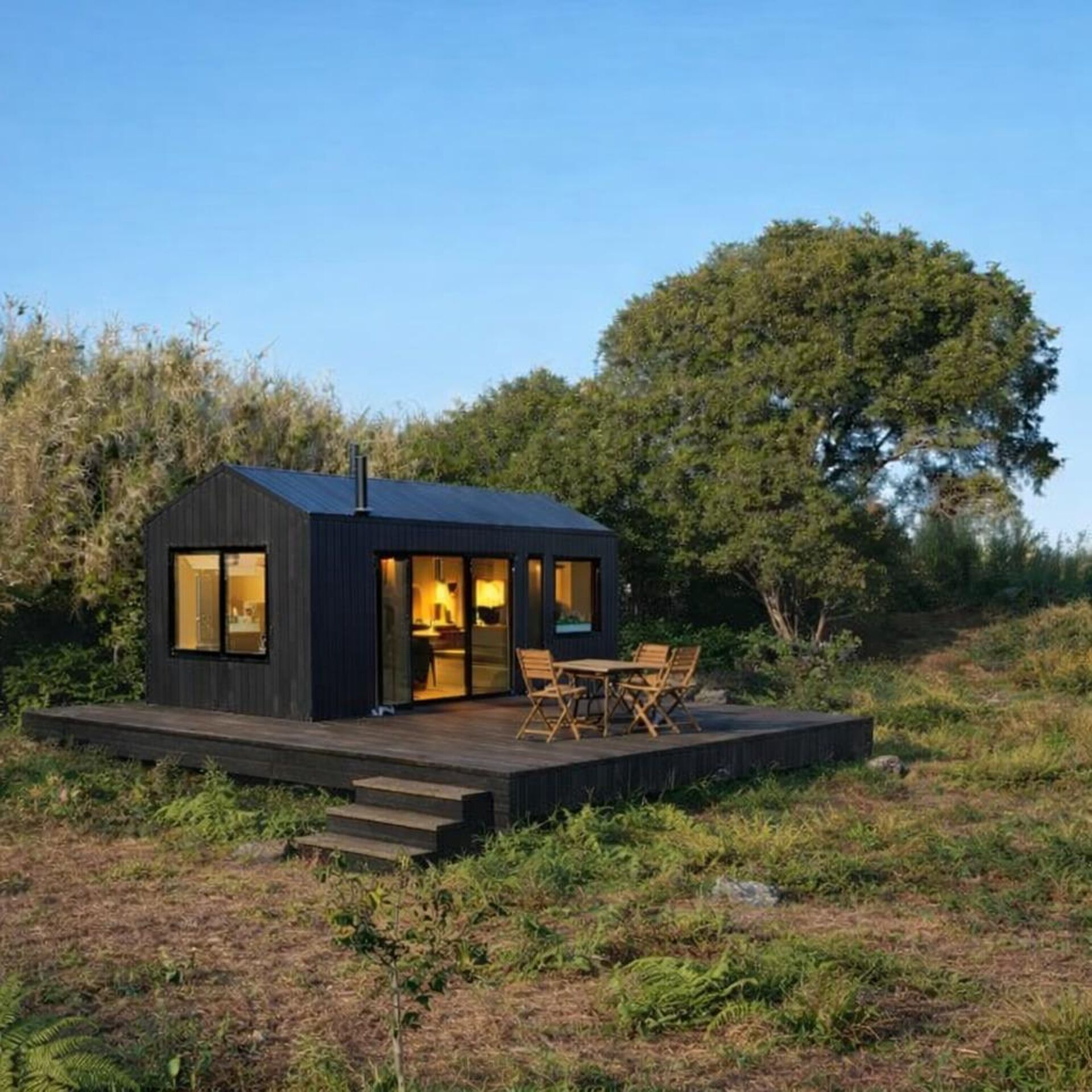 Terreno Rustico com Tiny House vista Serra e Mar
