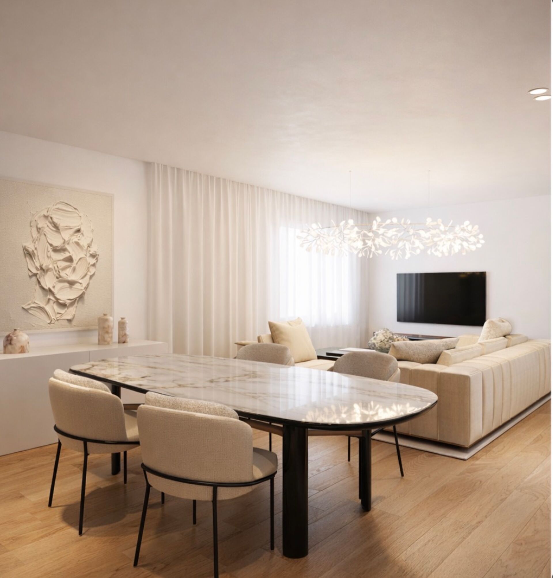 Apartamento Novo com Varanda, Jardim e Estacionamento Exterior
